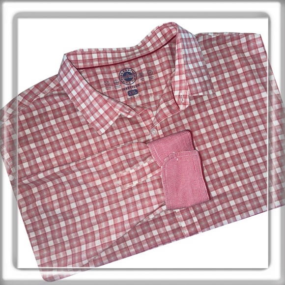 Flag & Anthem Madeflex Long Sleeve Button Up Shirt Plaid Flip Cuff Size XXL - Picture 1 of 9